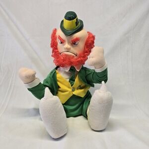 VINTAGE 1987 NOTRE DAME LARGE MASCOT LEPRECHAUN DOLL